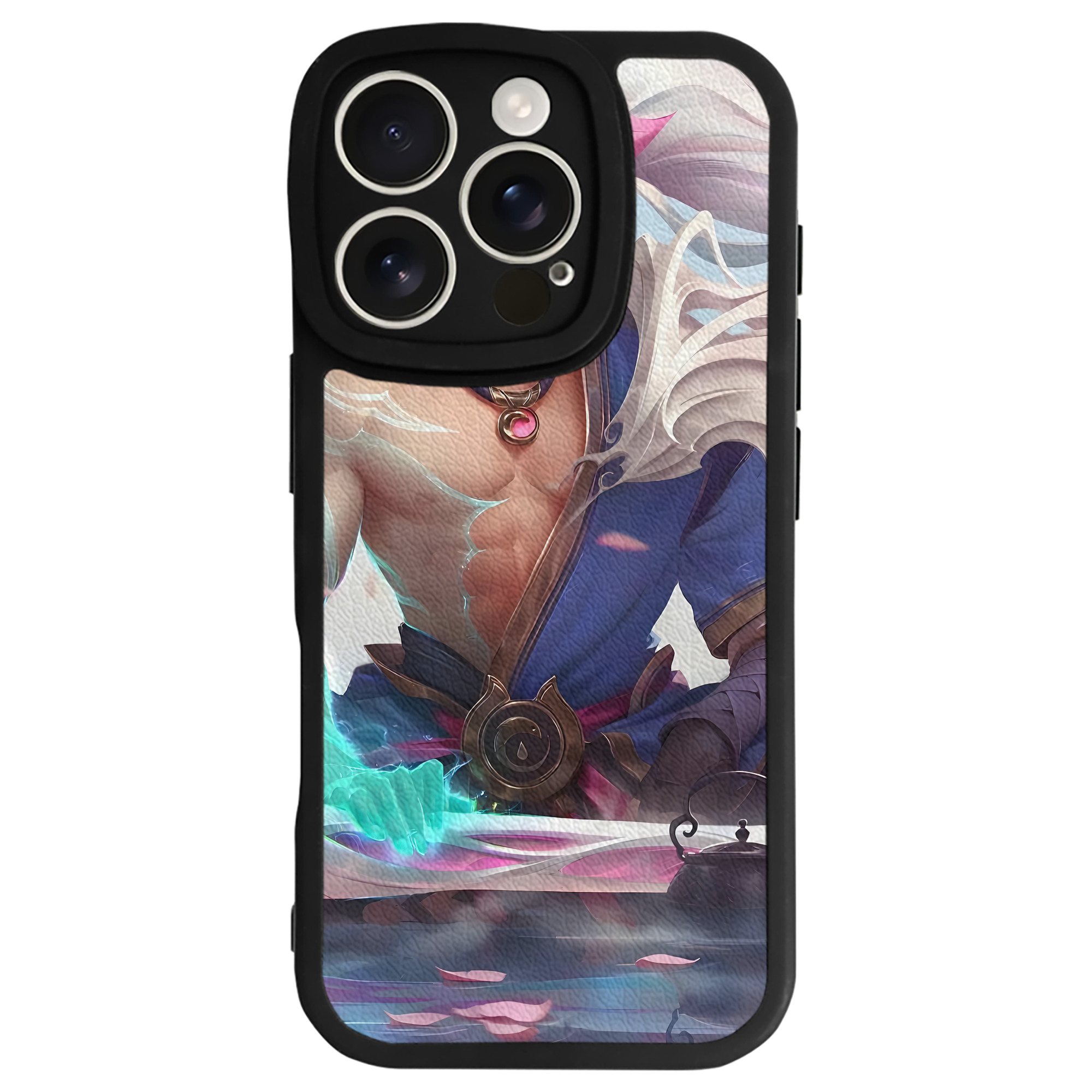 （画像用） リーグ・オブ・レジェンド League of Legends LOL 【iPhone 16シリーズ対応】シリコンスマホケース（レザー調） 材質：シリコン
